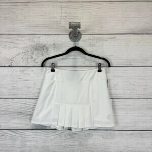 JOFIT Women's White Dash Pleated Active Skort Size XS